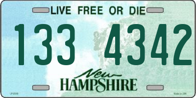 NH license plate 1334342