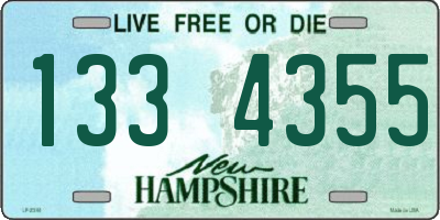 NH license plate 1334355