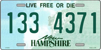 NH license plate 1334371