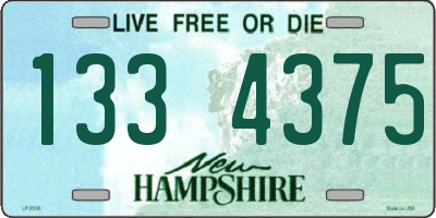 NH license plate 1334375