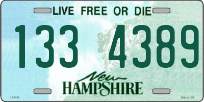 NH license plate 1334389