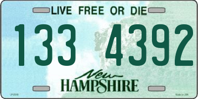 NH license plate 1334392