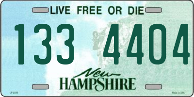 NH license plate 1334404