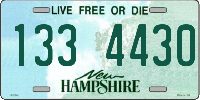 NH license plate 1334430