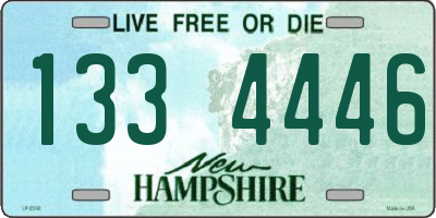 NH license plate 1334446