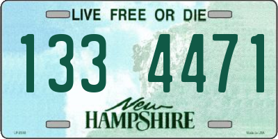 NH license plate 1334471