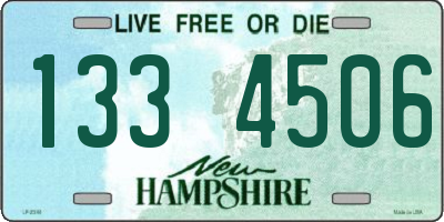 NH license plate 1334506