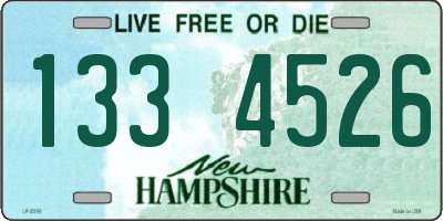 NH license plate 1334526