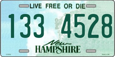 NH license plate 1334528