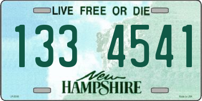 NH license plate 1334541