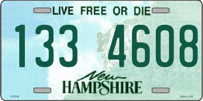 NH license plate 1334608