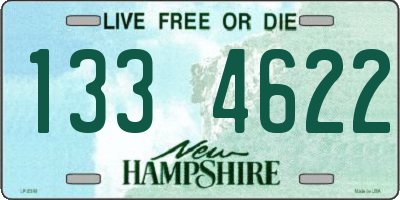 NH license plate 1334622