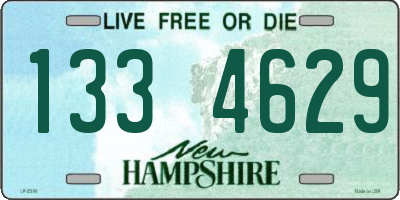 NH license plate 1334629