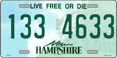 NH license plate 1334633