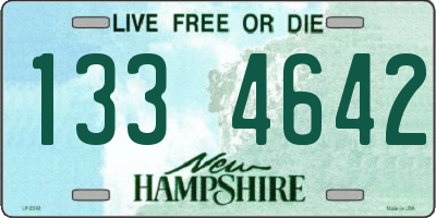 NH license plate 1334642