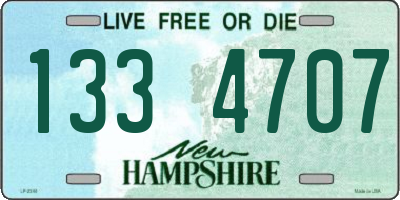 NH license plate 1334707