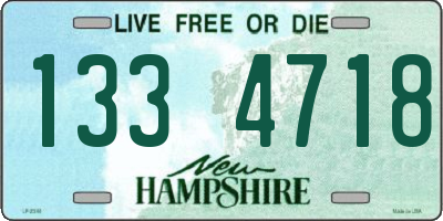 NH license plate 1334718