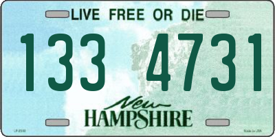 NH license plate 1334731