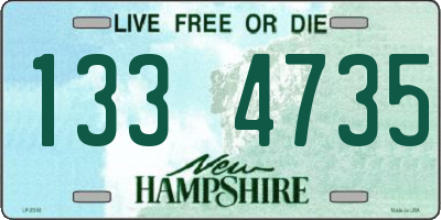 NH license plate 1334735
