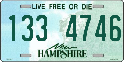 NH license plate 1334746