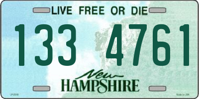 NH license plate 1334761