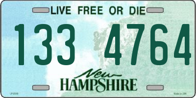 NH license plate 1334764