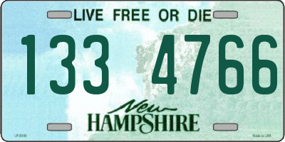 NH license plate 1334766