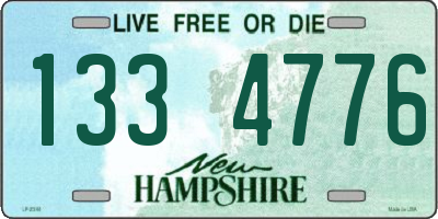 NH license plate 1334776