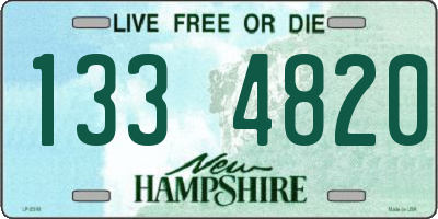NH license plate 1334820