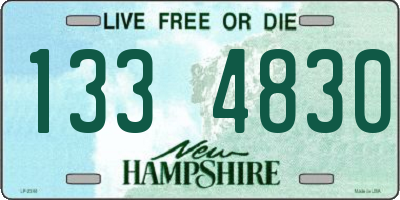 NH license plate 1334830