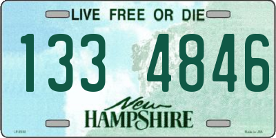NH license plate 1334846