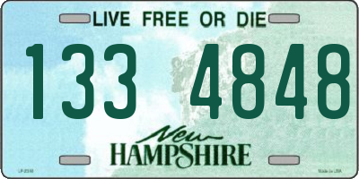 NH license plate 1334848