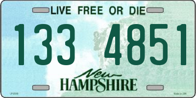 NH license plate 1334851