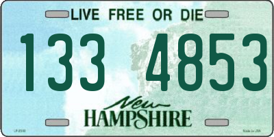 NH license plate 1334853