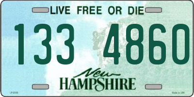 NH license plate 1334860