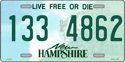 NH license plate 1334862