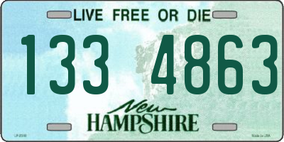 NH license plate 1334863