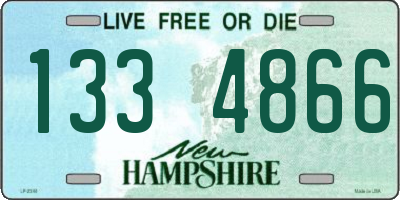 NH license plate 1334866