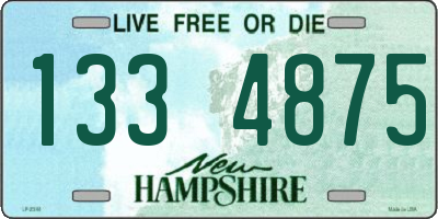 NH license plate 1334875