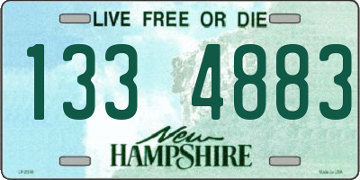 NH license plate 1334883