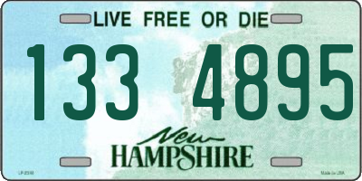 NH license plate 1334895