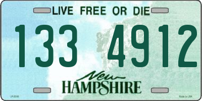 NH license plate 1334912