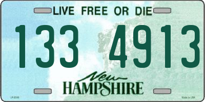 NH license plate 1334913