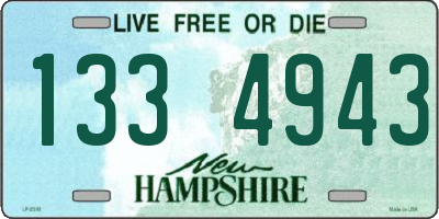 NH license plate 1334943