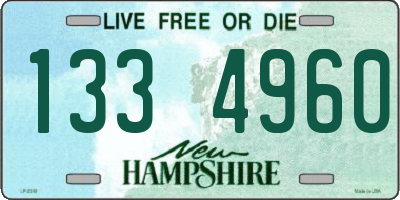 NH license plate 1334960