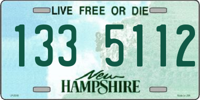 NH license plate 1335112