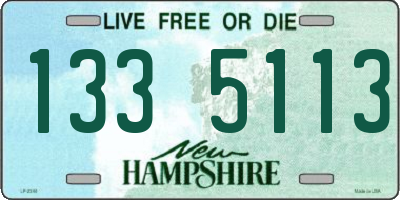 NH license plate 1335113