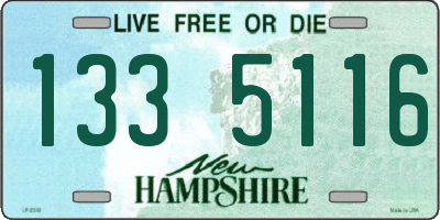 NH license plate 1335116