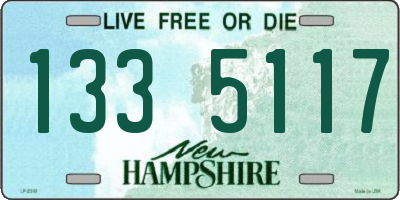 NH license plate 1335117