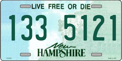 NH license plate 1335121